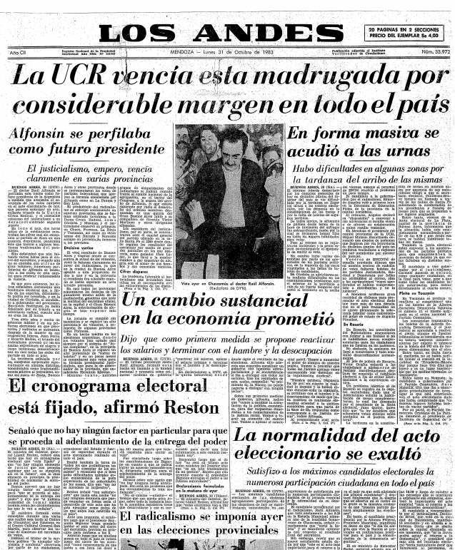 En Imágenes Las Elecciones Del 30 De Octubre De 1983 Noticias De Mendoza Memo