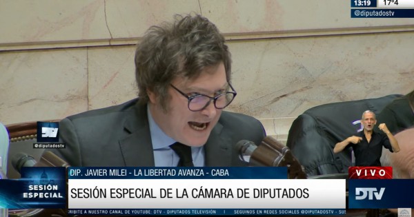 El Duro Discurso De Milei En La Sesión Especial Por El Atentado ...