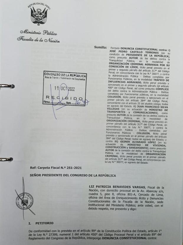 Perú: La Fiscalía Nacional Halla "indicios De Una Organización Criminal ...